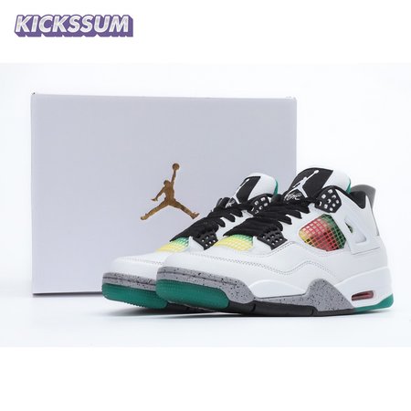 Nike Air Jordan 4 Retro Lucid Green Rasta SP36-46