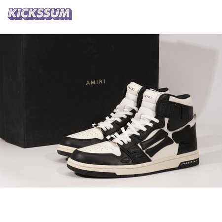 AMIRI Skel Top Hi Black White SIZE: 40-45