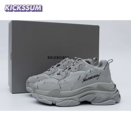 Balenciaga Triple S Allover Logo Gray SIZE: 35-45