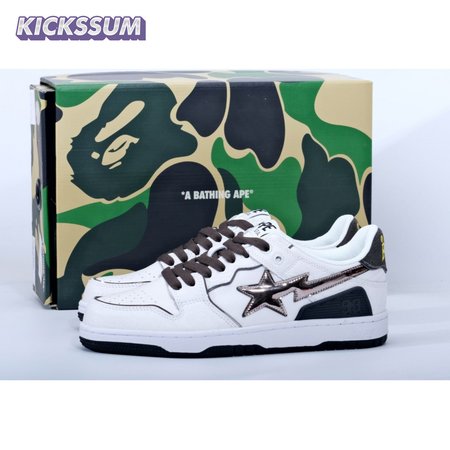 Bape Sk8 Sta White Silver Size 40-45