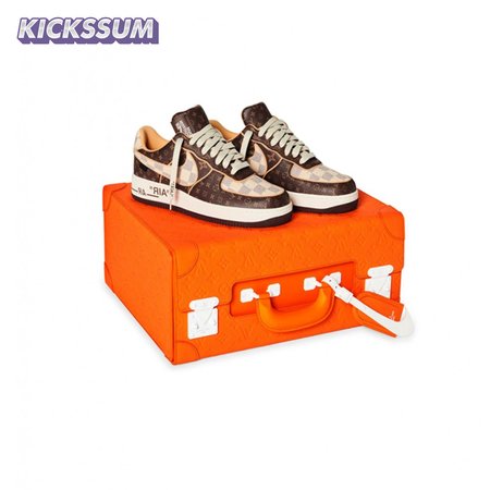 Nike Air Force 1 Low Louis Vuitton Monogram Brown Damier Azur Size 36-46