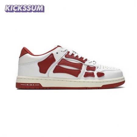 AMIRI Skel Top Low Whtie Red Size 40-46