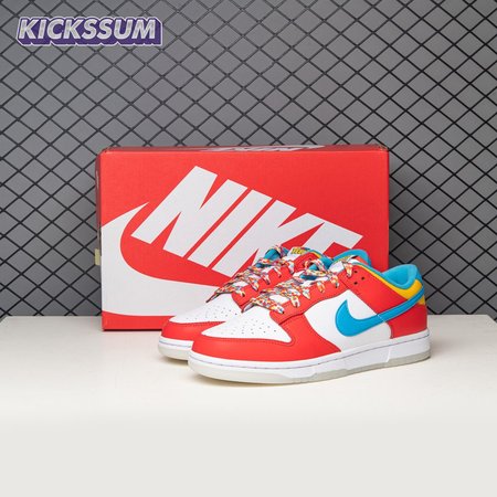 Nike Dunk Low QS LeBron James Fruity Pebbles DH8009-600 Size 36-47