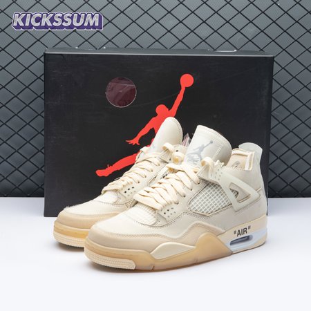 Air Jordan 4 RERO x Off White AJ4 OW Sail 36 47.5 M234724371