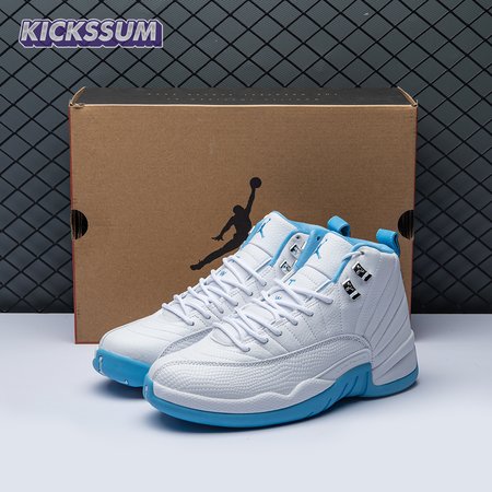 Jordan 12 Retro White University Blue (2004) (Women's) 308243-142 Size 40-47.5