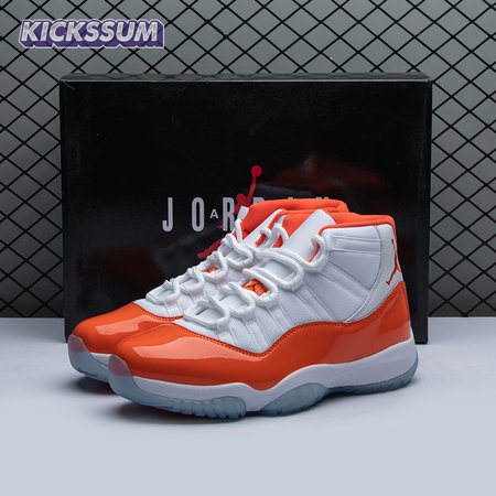 Air Jordan 11 Retro High 72-10 White Orange Size 40-48.5