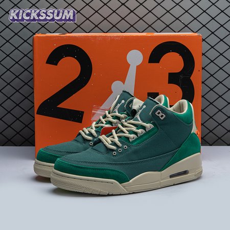 Nina Chanel Abney x Air Jordan 3 Retro Bicoastal Black Malachite Fossil FZ7974-300 Size 36-47.5